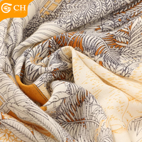 OEM 2024 blanc bonne qualité hiver Designer foulards en soie pour dame importation 100% soie personnalisation Logo femme écharpe