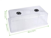 Kit Perkecambahan Rumah Kaca untuk Pembibitan Rumah Tangga, PVC Biodegradable, Ukuran 60x30cm, Dirancang untuk Pemula Berkebun