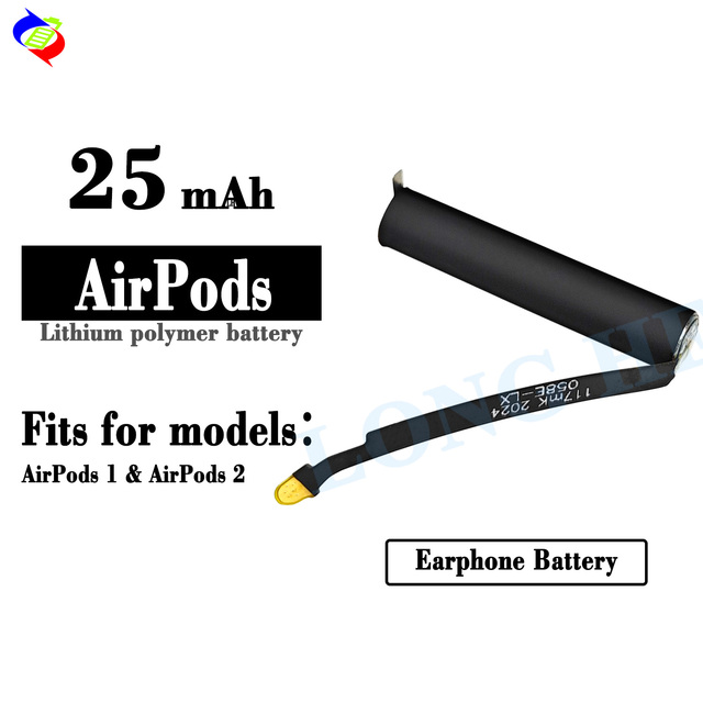 1st 2 3.7v Li-ion Earphone Batteries Replacement airpods Battery for apple airpods Battery AirPods 1 2
