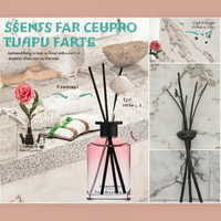 Diffuseur d'huiles essentielles en verre artisanal de qualité supérieure, capacité de 180 ml, sans BPA, sans alcool, longue durée (3 mois), multi-usages, pour la maison