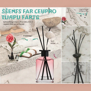 Premium Quality Handcrafted Glass Oil <b>Reed</b> <b>Diffuser</b> 180mL Capacity BPA Free Alcohol Free Long-Lasting 3 Months Multi-Use Home - Product Image 3