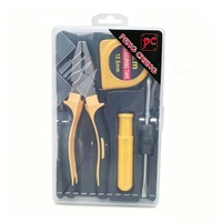 Set Perkakas Tangan A818, Perlengkapan Perkakas Tangan, Obeng Pisau Tang Palu Meteran Penggunaan Sehari-hari Produk $1, Perkakas dan Alat Seri 1$