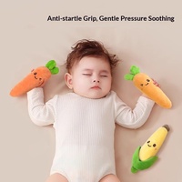 Anneau de préhension en peluche gonflable en forme de carotte pour nouveau-né, jouet apaisant pour le sommeil | Jouets TYL