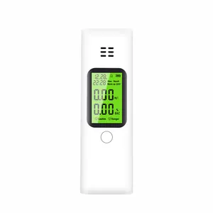 white handheld alcohol meter semiconductor blowing alcohol detector with storage function high precision alcohol tester