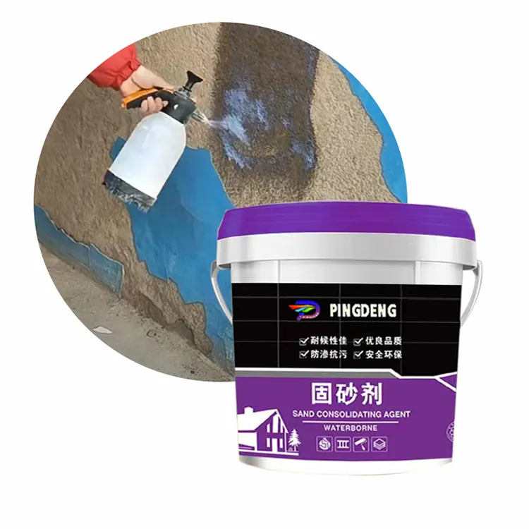 Strong penetration waterproof and anti-seepage sand fixing agent repair the wall the roof and the road