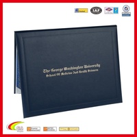 Porte-diplôme, porte-certificat, porte-documents de luxe, style livre, sur mesure, vente en gros, porte-certificat en cuir A4