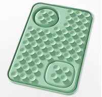 Assiette Moderne en Silicone pour Animaux de Compagnie, Tapis à Lécher, Bol Anti-Glouton, Étanche, Antidérapant, Épaissi, Résistant aux Morsures et à l'Usure pour Chats