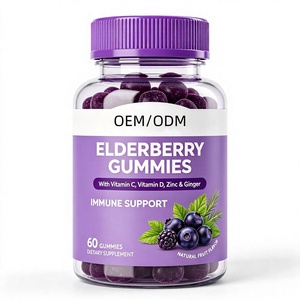 Gomitas de Saúco con Zinc y Vitamina C de Marca Privada OEM/ODM, Suplemento para el Apoyo Inmunológico - Product Image 1