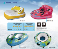 Tricon TR006 OEM Custom Sea Ski Jet PVC Inflatable Flying Towable Tube avec chaise longue gonflable pour 3 personnes pour le bateau