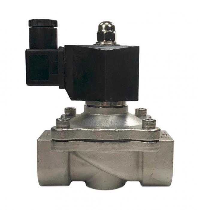 SUS304 Electric Solenoid Valve - 1" NPT 12V DC Stainless Steel Normally Closed Valve For Water Air Gas Fuel Oil
