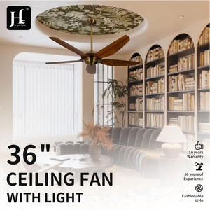 Ventilador de Techo Eléctrico Retro Orient de 52 Pulgadas con Motor de CC, Control Remoto LED para Hoteles, Aspas de Metal Clásicas, Ventilador Decorativo - Product Image 2