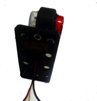 Remorque de camion 10-30v lumineux 12led petit feu latéral avec support en plastique rouge blanc double faces feu latéral antibrouillard 12 LED