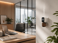 90 °   Diffuseur d'arômes intelligent rotatif sans eau avec contrôle par application BT et écran LED, à brancher sur prise murale, pour la maison, l'hôtel et le bureau