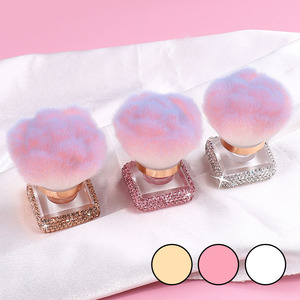Brocha <span class=keywords><strong>de</strong></span> <span class=keywords><strong>maquillaje</strong></span> en polvo suelto con <span class=keywords><strong>base</strong></span> transparente portátil con nueva cabeza <span class=keywords><strong>de</strong></span> hongo, <span class=keywords><strong>base</strong></span> <span class=keywords><strong>de</strong></span> polvo para arte <span class=keywords><strong>de</strong></span> uñas, pelo sintético con diamantes - Product Image 2