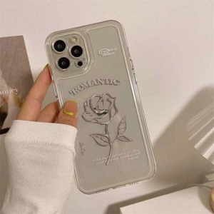 Grande rosa rosa stampa Shockproof spazio TPU Cover del telefono cellulare custodia per <span class=keywords><strong>Iphone</strong></span> 8 X Xr Xs 11 12 13 14 15 16 17 Pro Max - Product Image 4