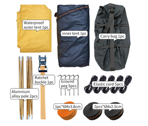 2023 nuevo diseño de alta calidad al aire libre Triangular hamaca aire tienda de campaña Fly Tarp opcional - Product Image 6