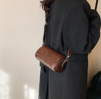 Sac bandoulière vintage cylindrique mini pour femme, design personnalisé d'usine, sac à bandoulière tendance pour les sorties et les courts séjours