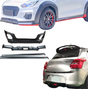 Para <span class=keywords><strong>Suzuki</strong></span> <span class=keywords><strong>Swift</strong></span> 2017-2021 nuevo coche labio delantero difusor trasero labio faldones laterales Kit de carrocería Material ABS gancho de remolque actualización salida de fábrica - Product Image 3