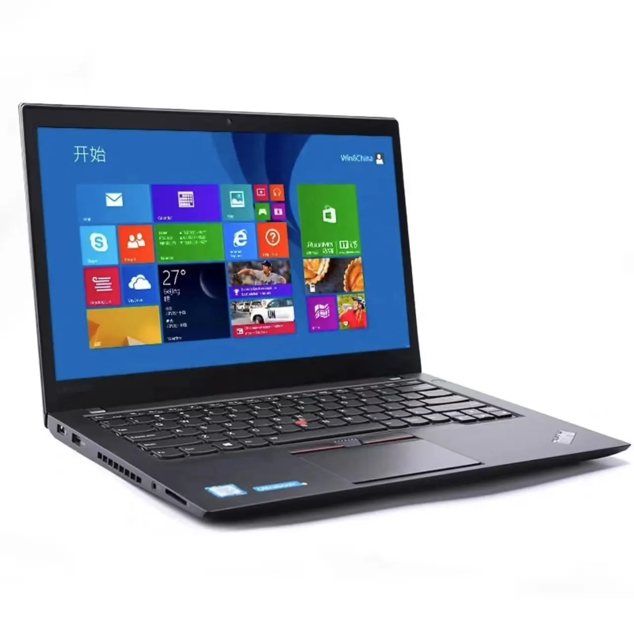 แล็ปท็อปมือสอง14นิ้วโน้ตบุ๊คแบบพกพา I5 I7 256GB ลายนิ้วมือพิมพ์สำหรับ Lenovo Thinkpad T470คอมพิวเตอร์ที่ตกแต่งใหม่