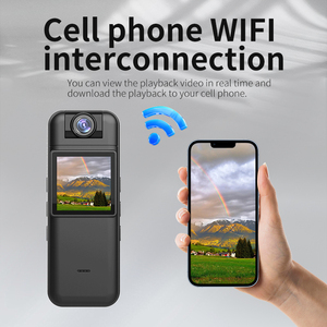 Caméra corporelle magnétique avec écran 1,4 pouces, Wi-Fi, détection de mouvement, vision nocturne, caméra d'<span class=keywords><strong>action</strong></span> sportive rotative pour vlog et selfies - Product Image 3