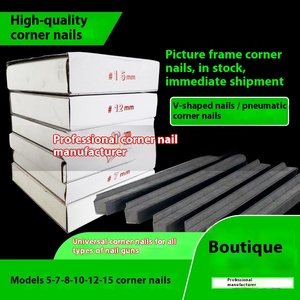 Cornice <span class=keywords><strong>a</strong></span> <span class=keywords><strong>punto</strong></span> <span class=keywords><strong>croce</strong></span> <span class=keywords><strong>a</strong></span> forma di V chiodi angolari in schiuma di acciaio colla foto cornice comune macchina per unghie - Product Image 2