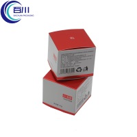 Caja de Embalaje Cosmético Plegable de Papel Plateado Ecológico de Primera Calidad para Frascos de Aceite Esencial, Perfume, Productos para el Cuidado de la Piel y Cosméticos