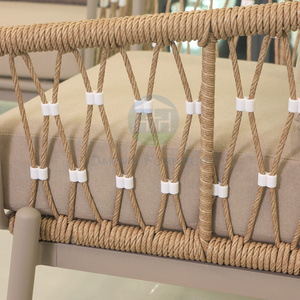 Giải trí hiện đại PE mây sofa ngoài trời đặt hotsale đồ gỗ ngoài trời nhà máy Bán buôn giá vườn sofa - Product Image 5