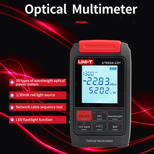 UNI-T UT693A Série de puissancemètres optiques de type C/T, puissancemètre à fibre optique VFL OPM, testeur de câbles réseau RJ45 L77 - Product Image 3