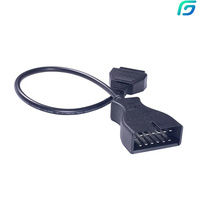 Para Toyota lector de código herramienta de escaneo adaptador de escáner automático 22Pin OBD1 OBD2 adaptador de diagnóstico 16Pin Cable de diagnóstico de coche Cables de datos