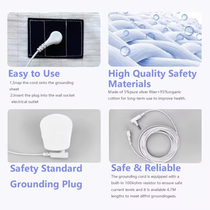 95% hữu cơ bông 5% dẫn điện Bạc sợi nền tảng tấm ga trải giường cho khách sạn tĩnh điện phí bảo vệ cân bằng tăng cường - Product Image 6