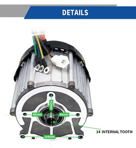 Moteur de gros haute qualité 800W 1000W 1200W 1500W 1800W 2000W 48V 60V pour usage en véhicule conventionnel - Product Image 2