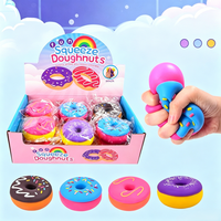 Mini jouets anti-stress en forme de donut, jouets souples à rebond lent, jouets de décompression alimentaire pour enfants, jouets de relaxation pour adultes