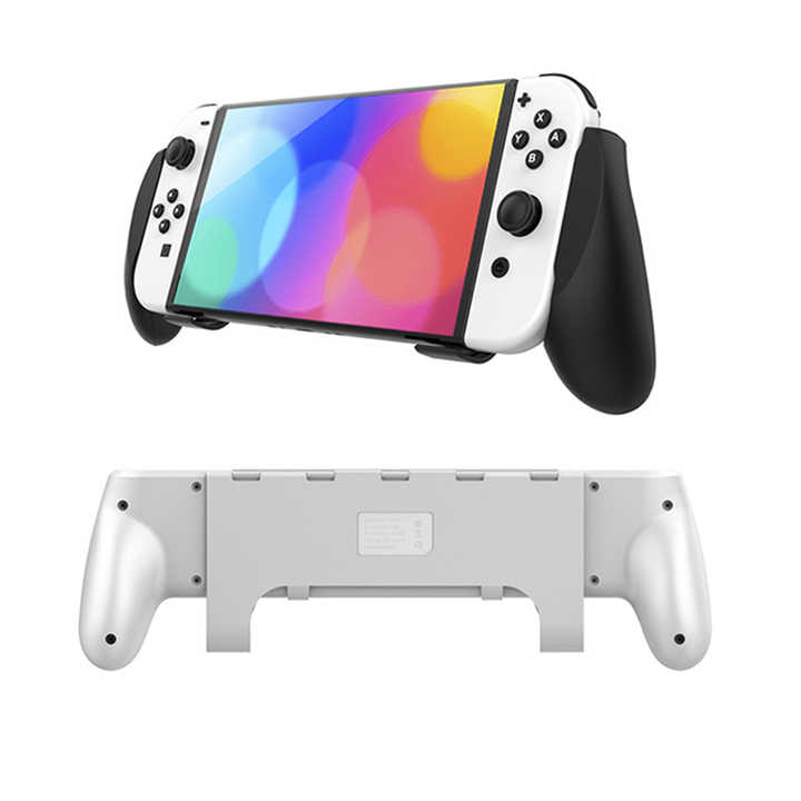 Switch OLED Grip, Switch OLED Accessories Grip with Game Storage and  Kickstand, Hand Grip Compatible with Nintendo Switch and Switch OLED