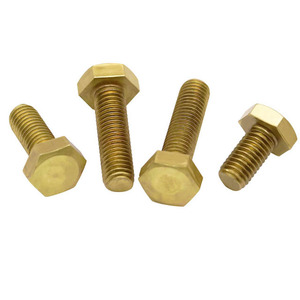 Tornillos de latón de alta calidad y gran venta para muebles, tornillos de cobre sin ranura, tornillos hexagonales de cabeza plana para máquina - Product Image 5