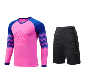 Maglie da <span class=keywords><strong>Portiere</strong></span> di Alta Qualità a Maniche Lunghe per Uomo, Uniformi da <span class=keywords><strong>Calcio</strong></span> 100% Poliestere, Asciugatura Rapida, Traspiranti, Collo a V, Nuove - Product Image 3