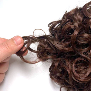 <span class=keywords><strong>Chignon</strong></span> élastique bouclé <span class=keywords><strong>chignon</strong></span> pour femmes pas cher synthétique beignet cheveux chignons <span class=keywords><strong>avec</strong></span> élastique Clip-In - Product Image 3