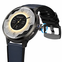Montre connectée SIM étanche IP68, téléchargement d'applications Google Store, carte SIM 4G, écran AMOLED avec moniteur de fréquence cardiaque et SpO2, batterie 1520 mAh