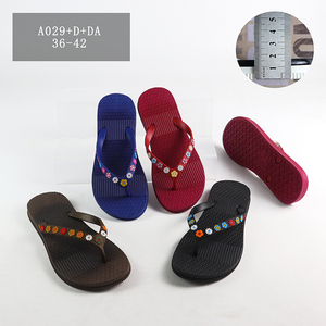 Tongs écologiques de couleur unie pour femmes Pantoufles pour intérieur extérieur Chaussures classiques Vente en gros - Product Image 1