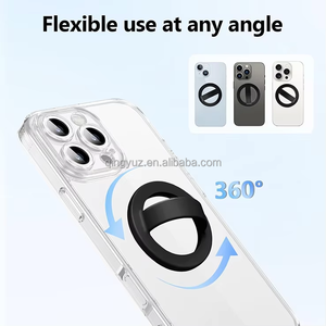 Magnetic Ring Holder Silicone <strong>Finger</strong> <strong>Strap</strong> for Phone Mount Shockproof Anti-Fall Anti-Slip Grip Stand for 15 14 13 12 - Product Image 2