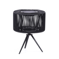 Lampes solaires en rotin pour jardin extérieur Patio Backyard LED Solar Powered Deck Lighting Weaving Decoration Outdoor Floor Lamp