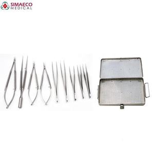 L'ensemble complet de 11 instruments chirurgicaux en acier inoxydable comprend une boîte de stérilisation de source d'alimentation en plastique avec pinces électriques - Product Image 6