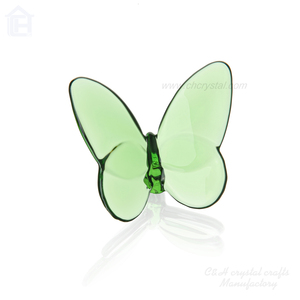 Figurine de papillon en cristal sculpté de haute qualité, transparente/rose, modèle de papillon volant à faire soi-même, base animale, cadeaux - Product Image 4