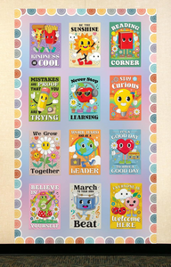 Pacchetto di <span class=keywords><strong>Poster</strong></span> Educativi Personalizzati 11" X 15" con Risorse Create dagli Insegnanti, Stampa Digitale su Carta Artistica in Stile Retrò - Product Image 6