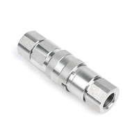 Raccord rapide hydraulique ISO-16028 en acier forgé zingué avec face plate, conception HY, connexion mâle-femelle