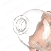 Bouteille en verre de grande capacité de 1000ml, vodka, whisky, brandy, liqueur, bouteille de vin vide personnalisée avec bouchon en liège