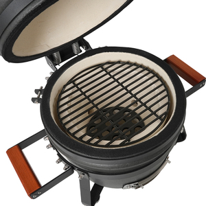 SEB <span class=keywords><strong>KAMADO</strong></span>/Meilleur <span class=keywords><strong>prix</strong></span>, barbecue <span class=keywords><strong>Kamado</strong></span> noir de 13 pouces avec motif de glaçure lisse à bulles, ensemble pour les passionnés de plein air - Product Image 6