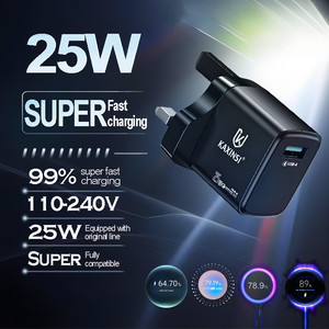 <span class=keywords><strong>Chargeur</strong></span> 25W USB-A Compatible <span class=keywords><strong>Super</strong></span> <span class=keywords><strong>Vooc</strong></span> Charge pour Vivo & <span class=keywords><strong>Oppo</strong></span> Mobile Phone <span class=keywords><strong>Chargeur</strong></span> rapide pour iphone UK Plug QC3.0 KAXINSI KC-349 - Product Image 4