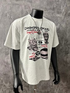 Nuove T-shirt Hip-hop da Uomo di Alta Qualità 2025, Vendita Calda, T-shirt a Maniche Corte da Uomo di Buona Qualità, Stile Oversize, Vendita all'Ingrosso dalla Fabbrica - Product Image 5