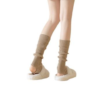 जापानी जैक सबकल्चर सफेद बुना हुआ स्लिमिंग पैर वार्मर लड़कियों शरद ऋतु सर्दियों शार्क पैंट y2k शैली स्टैक्ड मोजे आरामदायक - Product Image 1