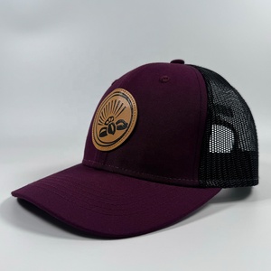 OEM cao cấp cổ điển bông đầy màu sắc unisex 6 Bảng điều chỉnh Richardson 112 cong vành Snapback cap tùy chỉnh Trucker Hat da các bản vá lỗi - Product Image 2